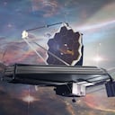 Telescopio James Webb en el espacio exterior.