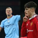 Lionel Messi, Erling Haaland y Alejandro Garnacho.