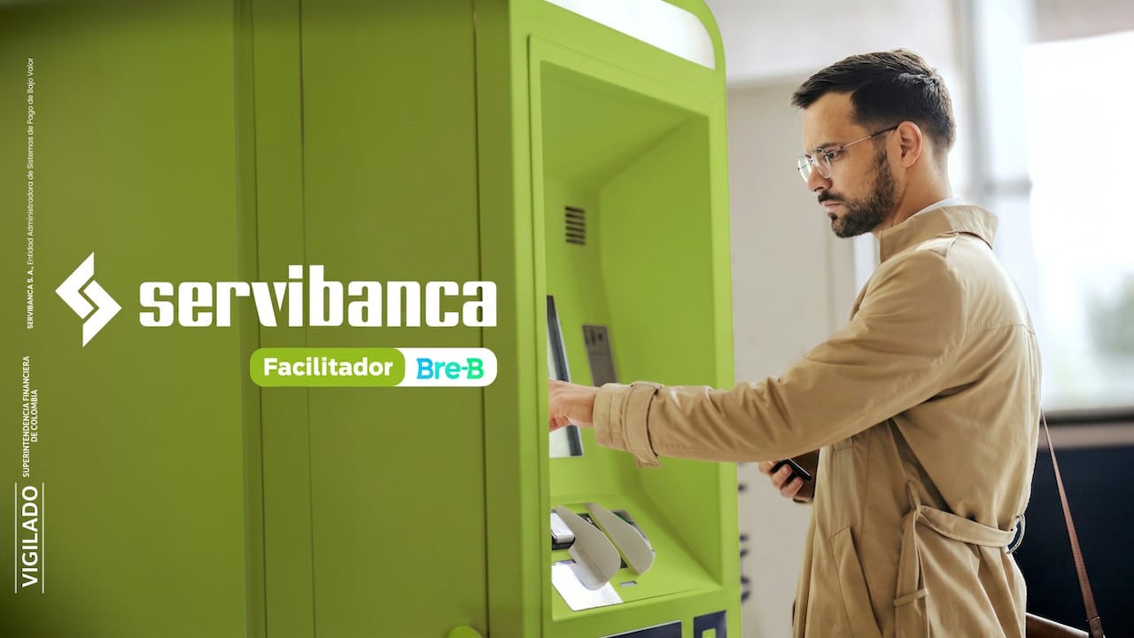 Servibanca, la red de cajeros automáticos con amplia cobertura en Colombia.