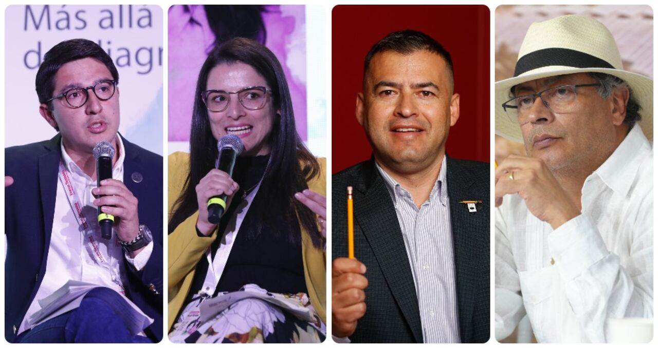 Duvalier Sánchez, Martha Alfonso, Jaime Raúl Salamanca y Gustavo Petro.