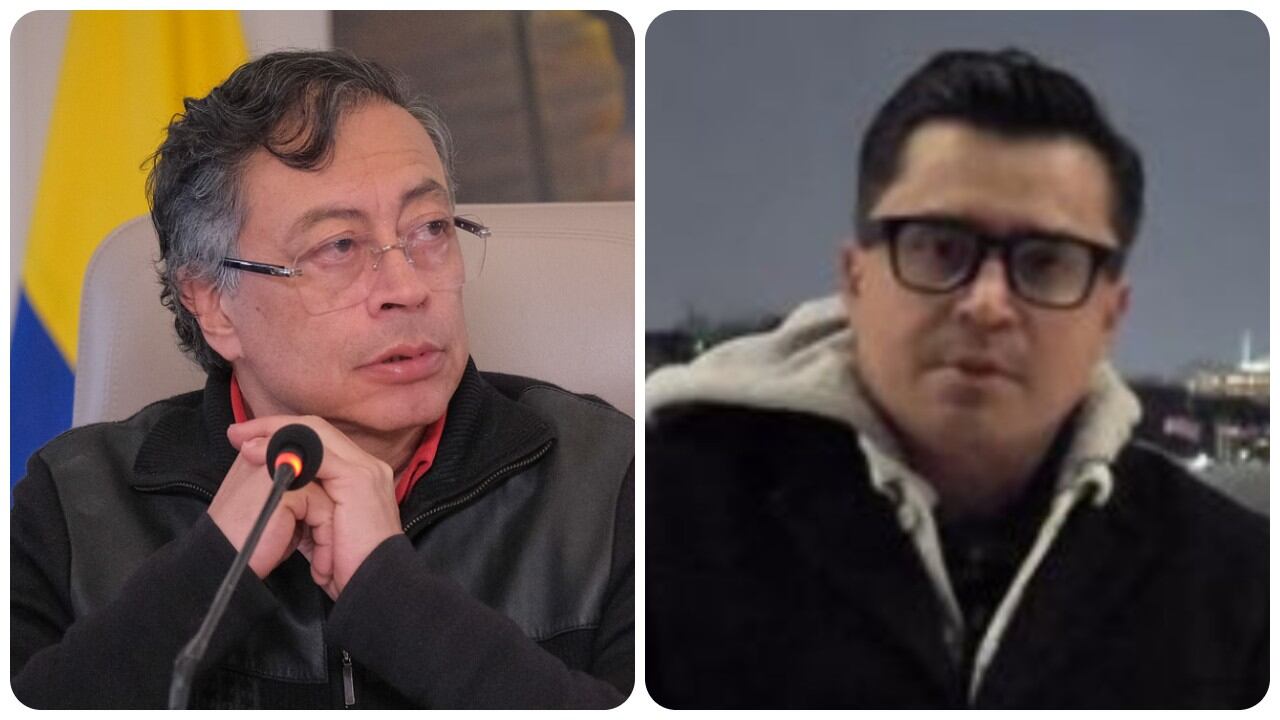 El presidente de la República, Gustavo Petro, y el activista Beto Coral.