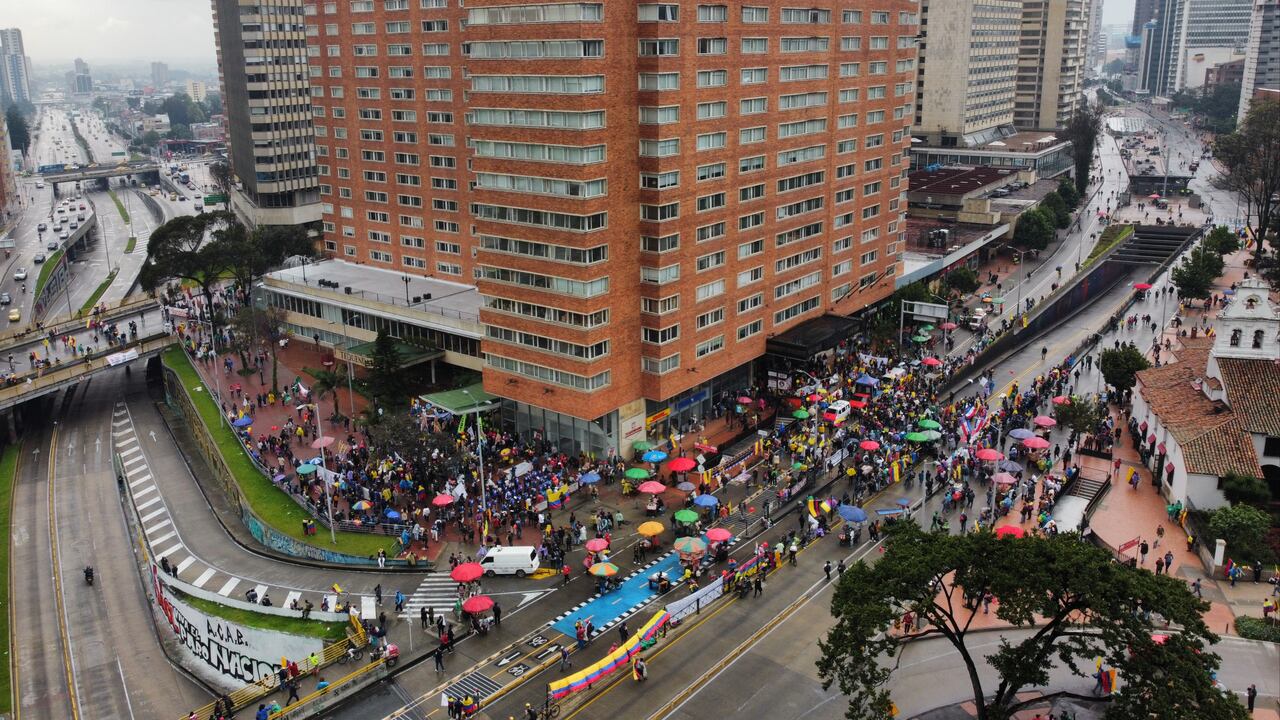 Paro Nacional CIDH en el Hotel Tequendama, protestas