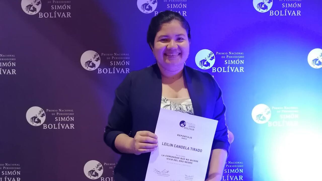 Eilín viajó nuevamente este martes a Bogotá para recibir el premio en el Teatro Mayor Julio Mario Santo Domingo