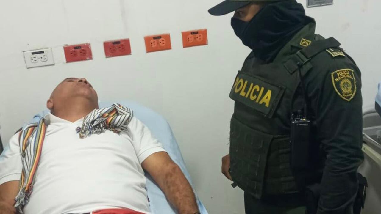 Periodista víctima de un atentado.