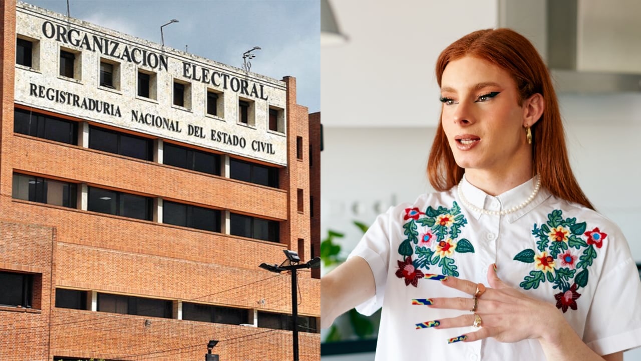Registraduría Nacional y una persona trans.