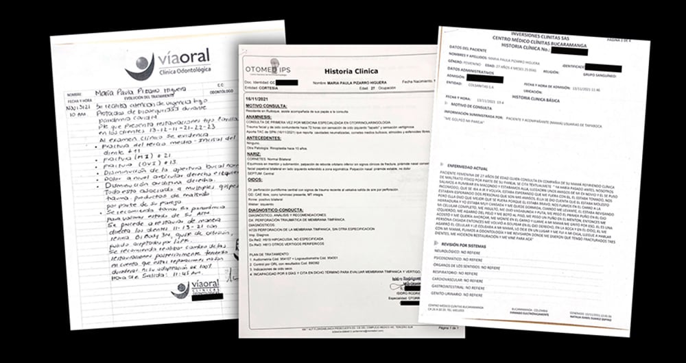   María Paula fue incapacitada durante ocho días. Según su relato, ya Figueredo la había golpeado en tres oportunidades anteriores e, incluso, la habría “escupido”.