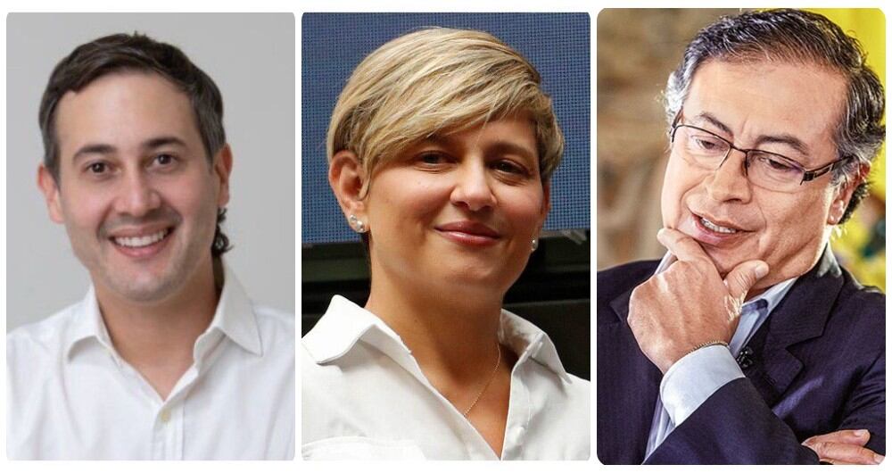 Mario Fernández Alcocer, Verónica Alcocer y Gustavo Petro.