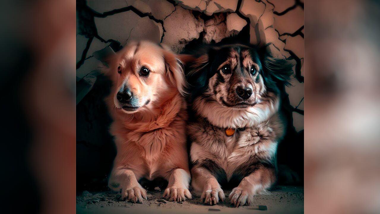 Se tiene la creencia de que los perros pueden sentir los temblores antes de que ocurran.