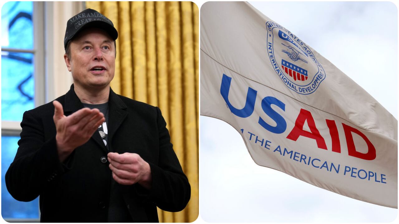 WASHINGTON, DC - FEBRUARY 11: Tesla and SpaceX CEO Elon Musk delivers remarks as he join U.S. President Donald Trump during an executive order signing in the Oval Office at the White House on February 11, 2025 in Washington, DC. Trump is to sign an executive order implementing the Department of Government Efficiency’s (DOGE) "workforce optimization initiative," which, according to Trump, will encourage agencies to limit hiring and reduce the size of the federal government. (Photo by Andrew Harnik/Getty Images)