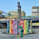 . Parque de Jovita, realizaron una jornada de limpieza y embellecimiento de ese estratégico sector de la ciudad de Cali, Enero 6 de 2024. Foto Wirman Rios / EL PAIS