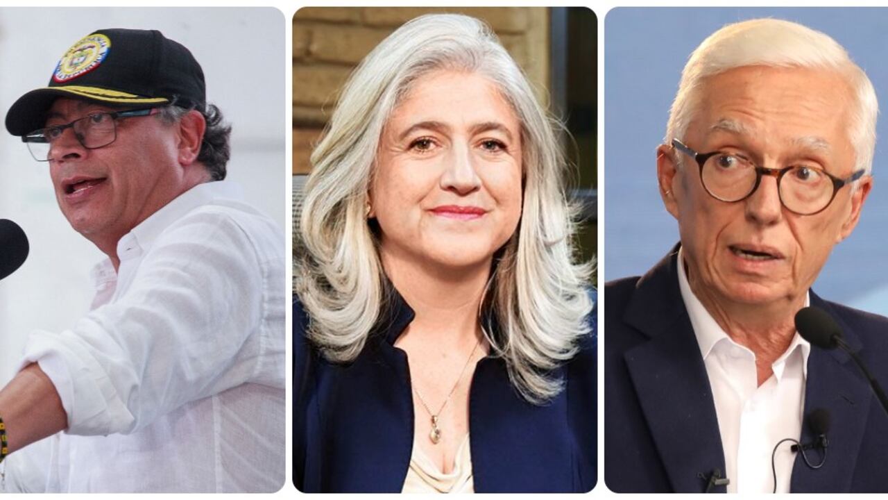 Gustavo Petro, Catalina Velasco y Jorge Enrique Robledo.
