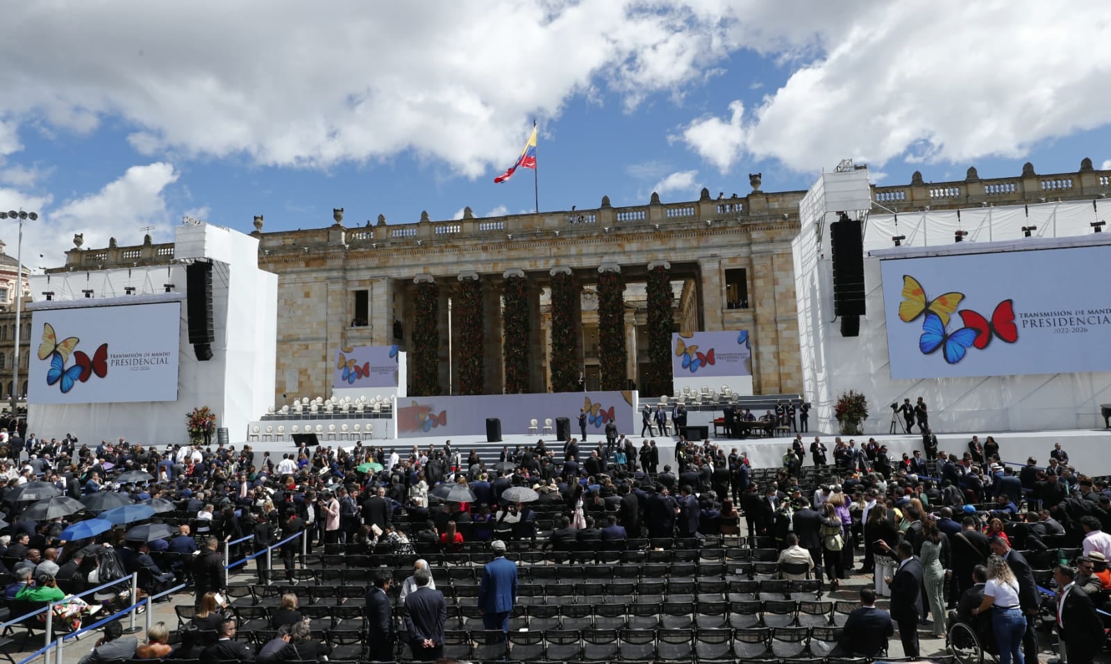 Plaza de Bolívar, Posesión Presidente Gustavo Petro