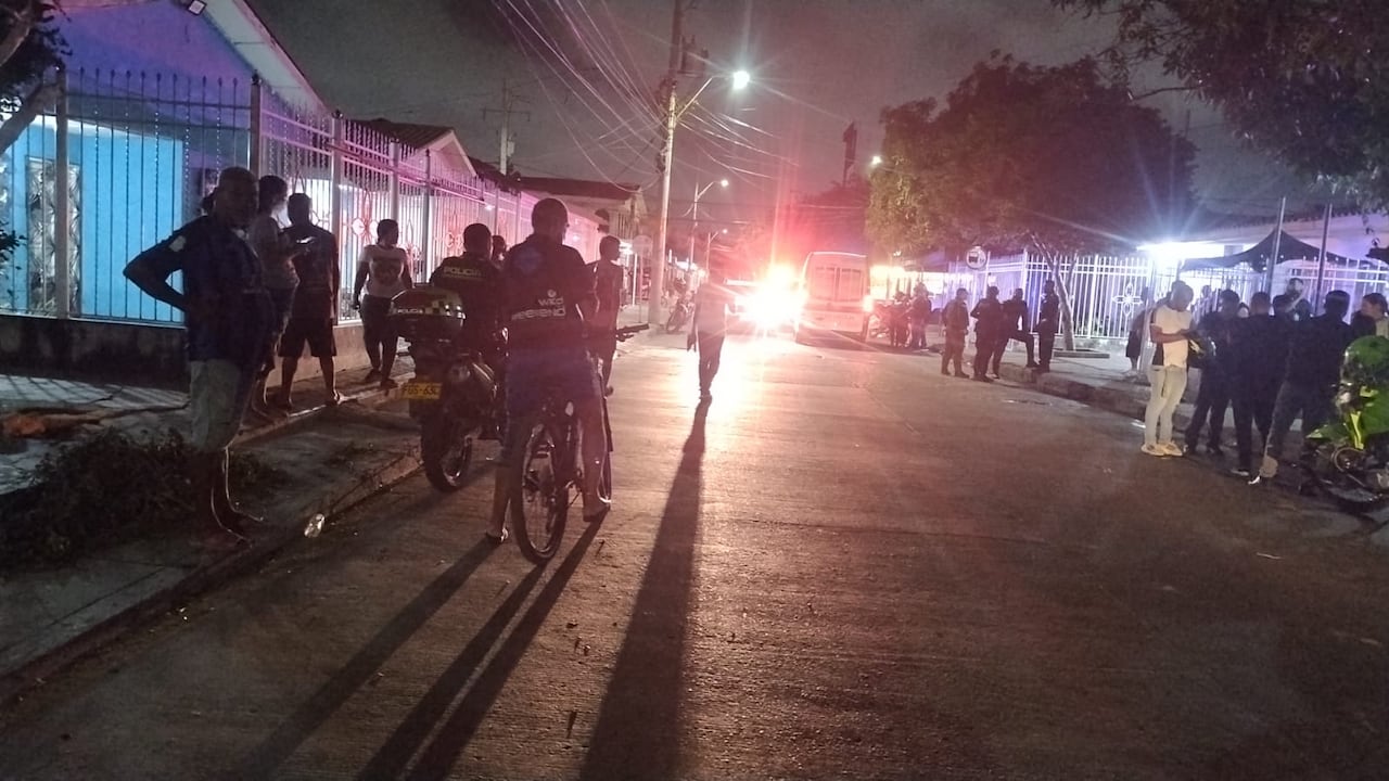 Escena de un crimen en Barranquilla.