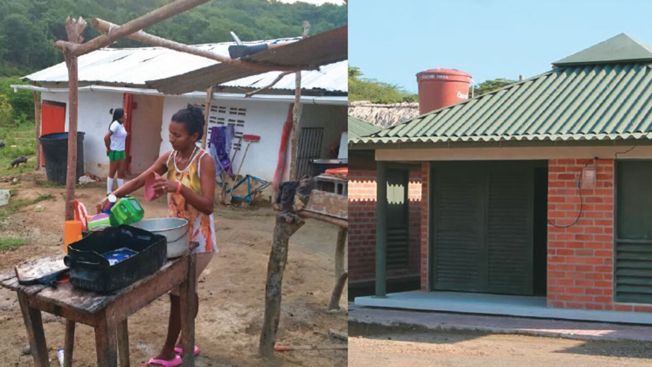 Osiris vive con sus tres hijos en un rancho que les permitieron hacer al lado de una porqueriza. Esta semana recibirá su casa junto a otras familias.