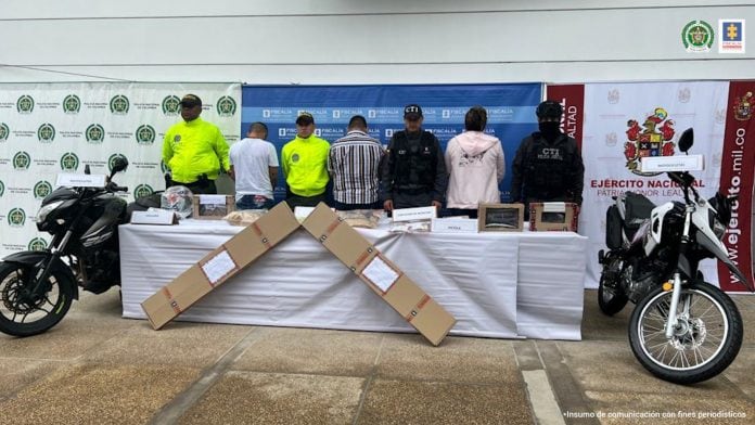 Los sujetos fueron detenidos mediante cuatro diligencias de allanamiento y registro en diferentes puntos de El Espinal.