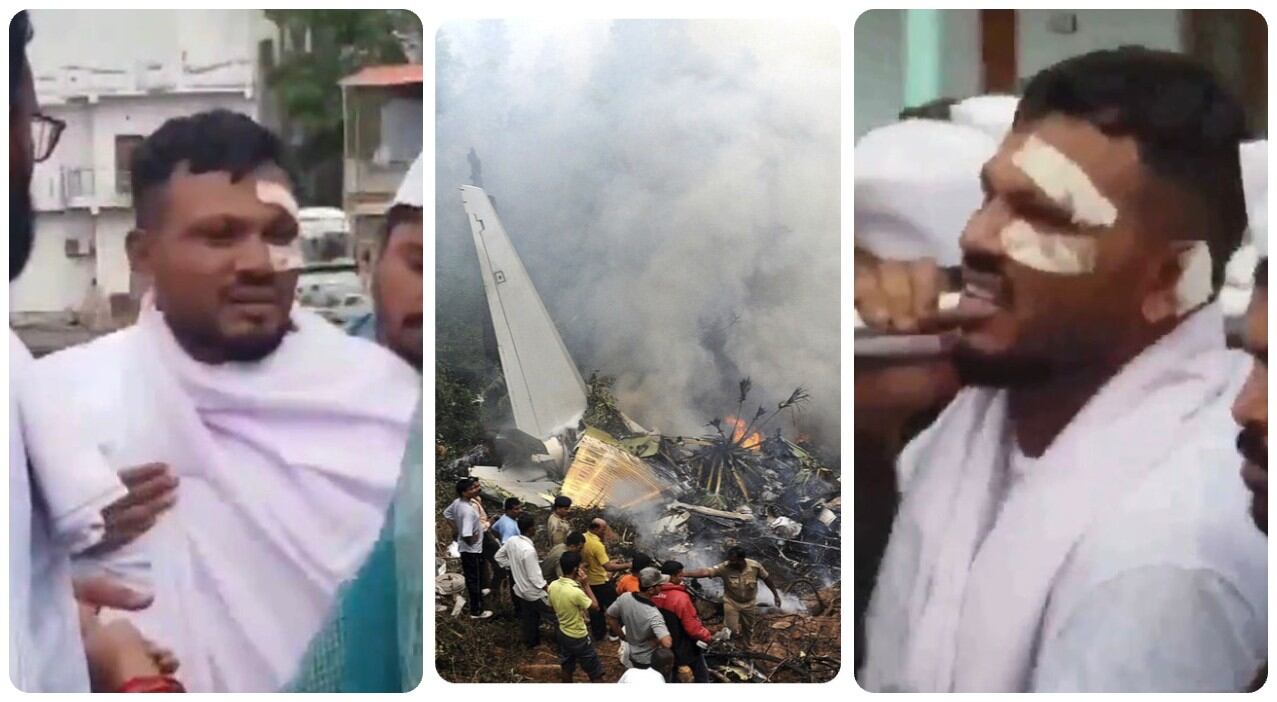 El único superviviente del accidente de avión en India volvió a aparecer nuevamente tras el incidente