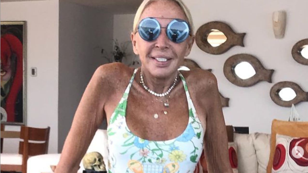 Laura Bozzo en su casa en Acapulco. Foto: Instagram: @laurabozzo_of