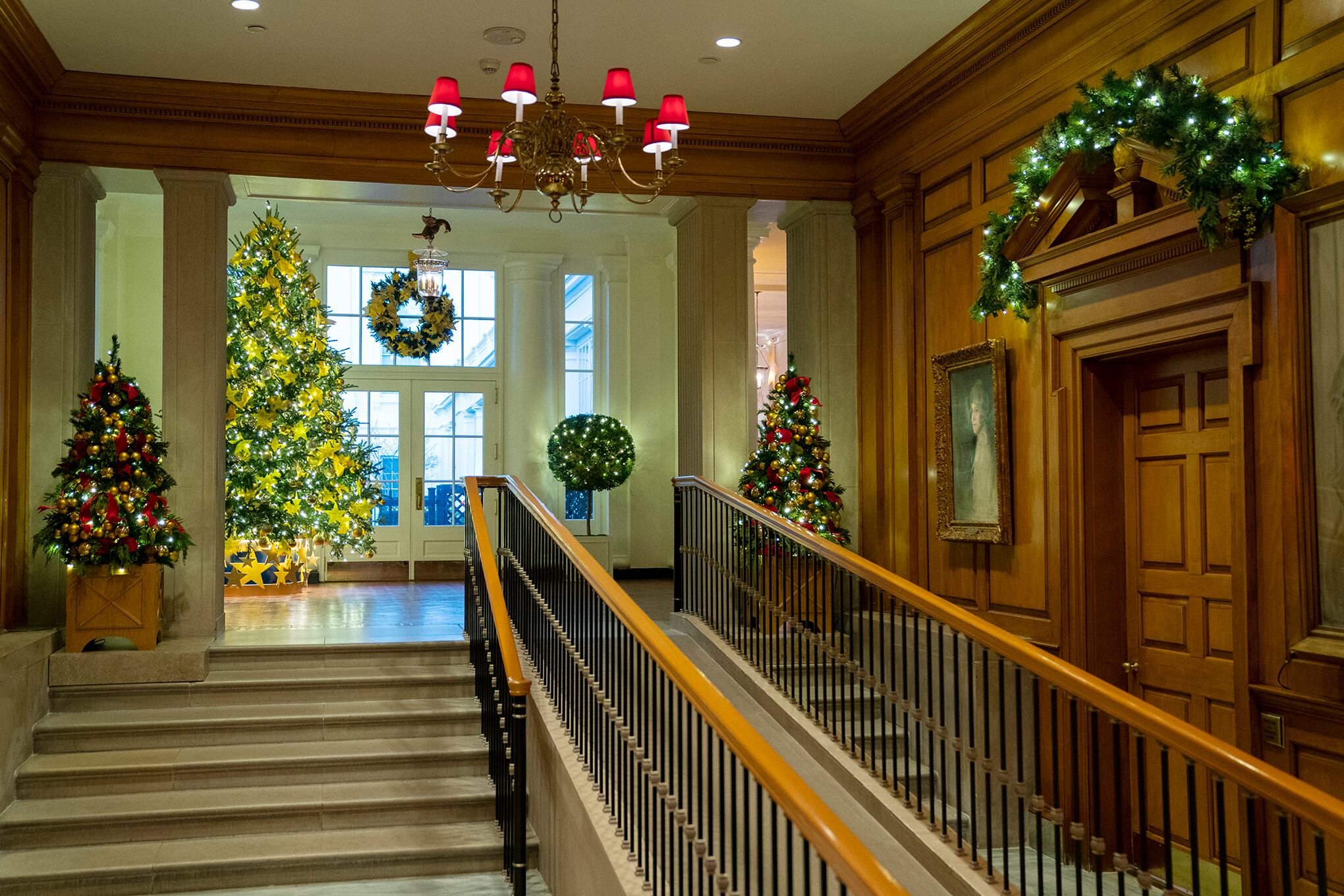 Decoraciones navideñas de la Casa Blanca en Washington