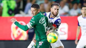 James Rodríguez y Sergio Ramos, el pasado domingo 20 de abril, en el León vs. Monterrey por Liga MX.
