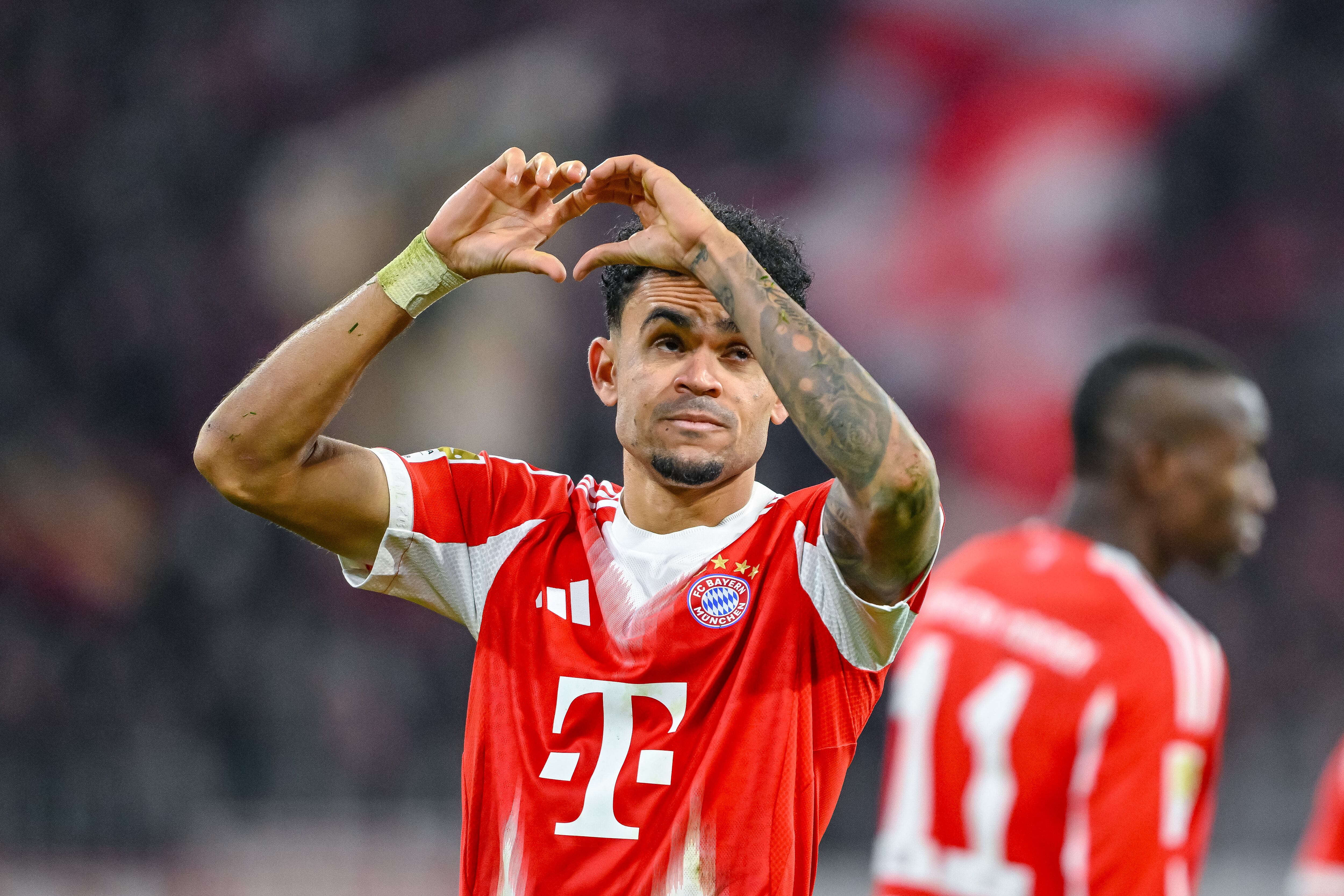 Luis Díaz celebra el gol ante el St. Pauli.