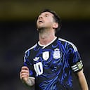 BUENOS AIRES, ARGENTINA - MARCH 31: Lionel Messi of Argentina reacts during the international friendly match between Argentina and Zambia at Estadio Alberto J. Armando on March 31, 2026 in Buenos Aires, Argentina. (Photo by Marcelo Endelli/Getty Images)