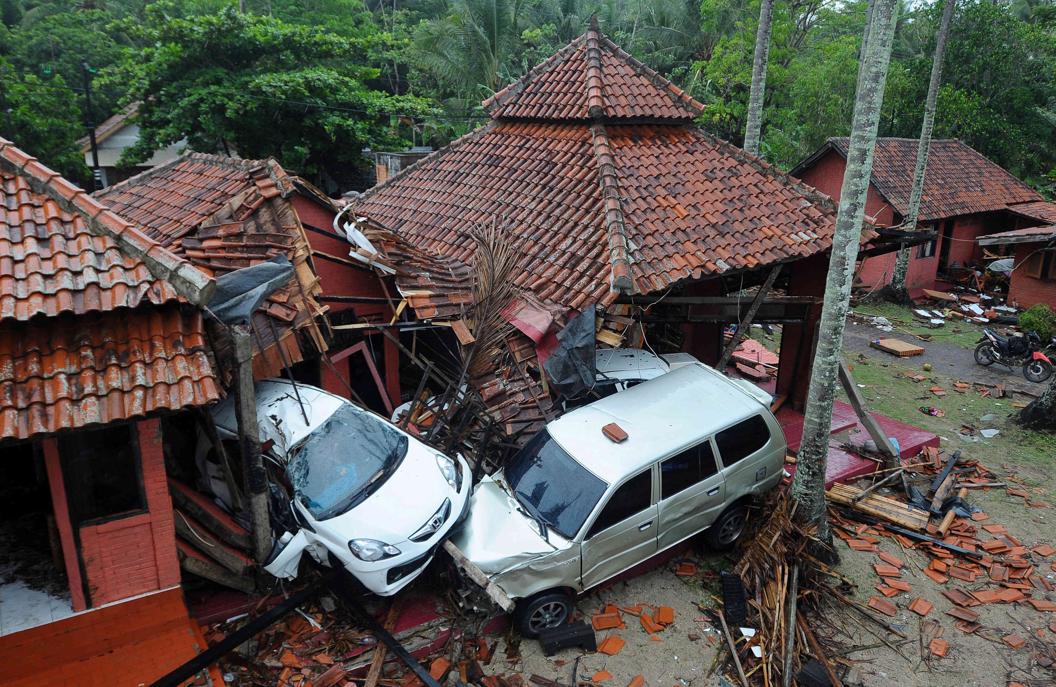 Tsunami en Indonesia. Foto/AFP