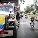 Paro de transportes y camiones en Cra 7 con Calle 170