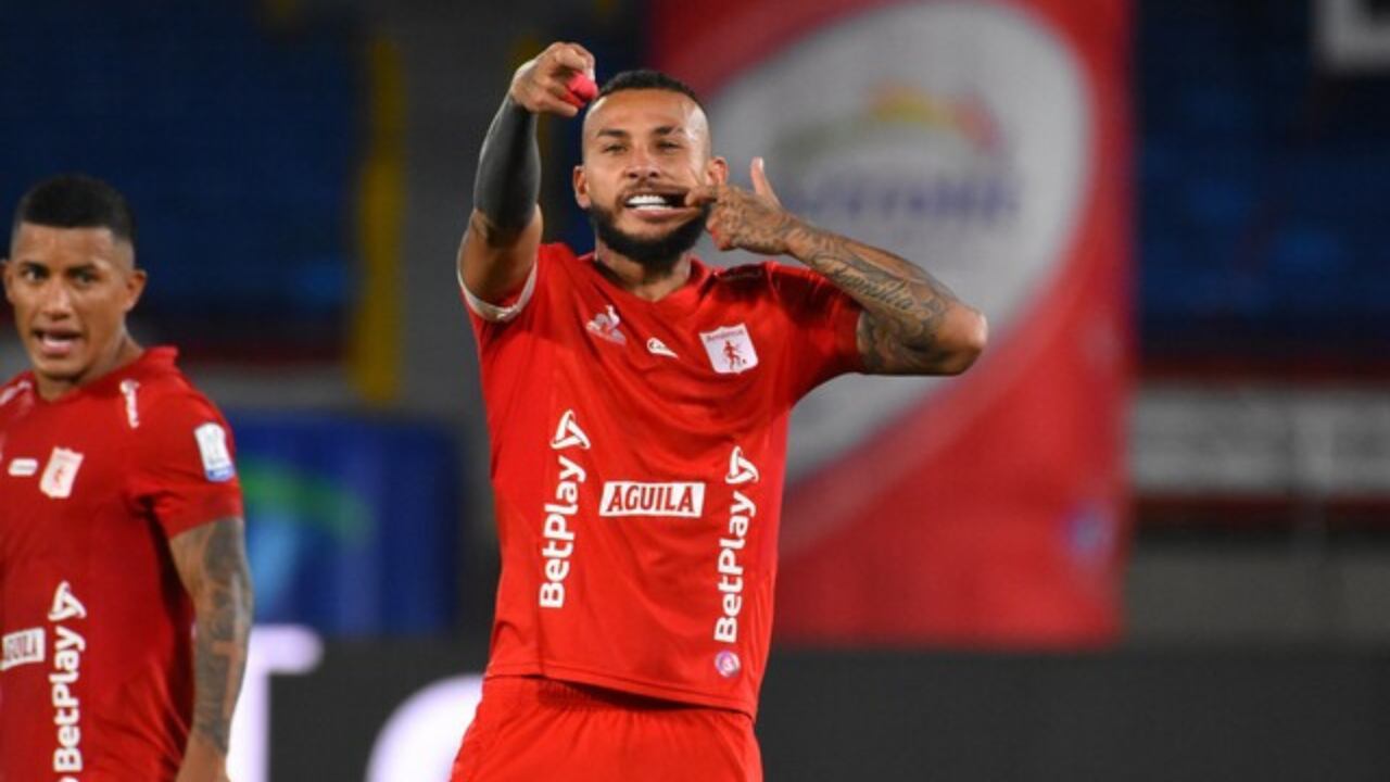 Duván Vergara, atacante al servicio de América de Cali.