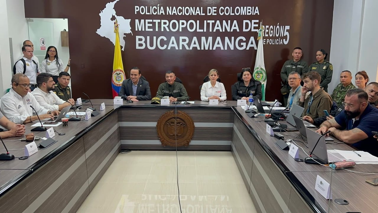 Puesto de Mando Unificado en Bucaramanga.
