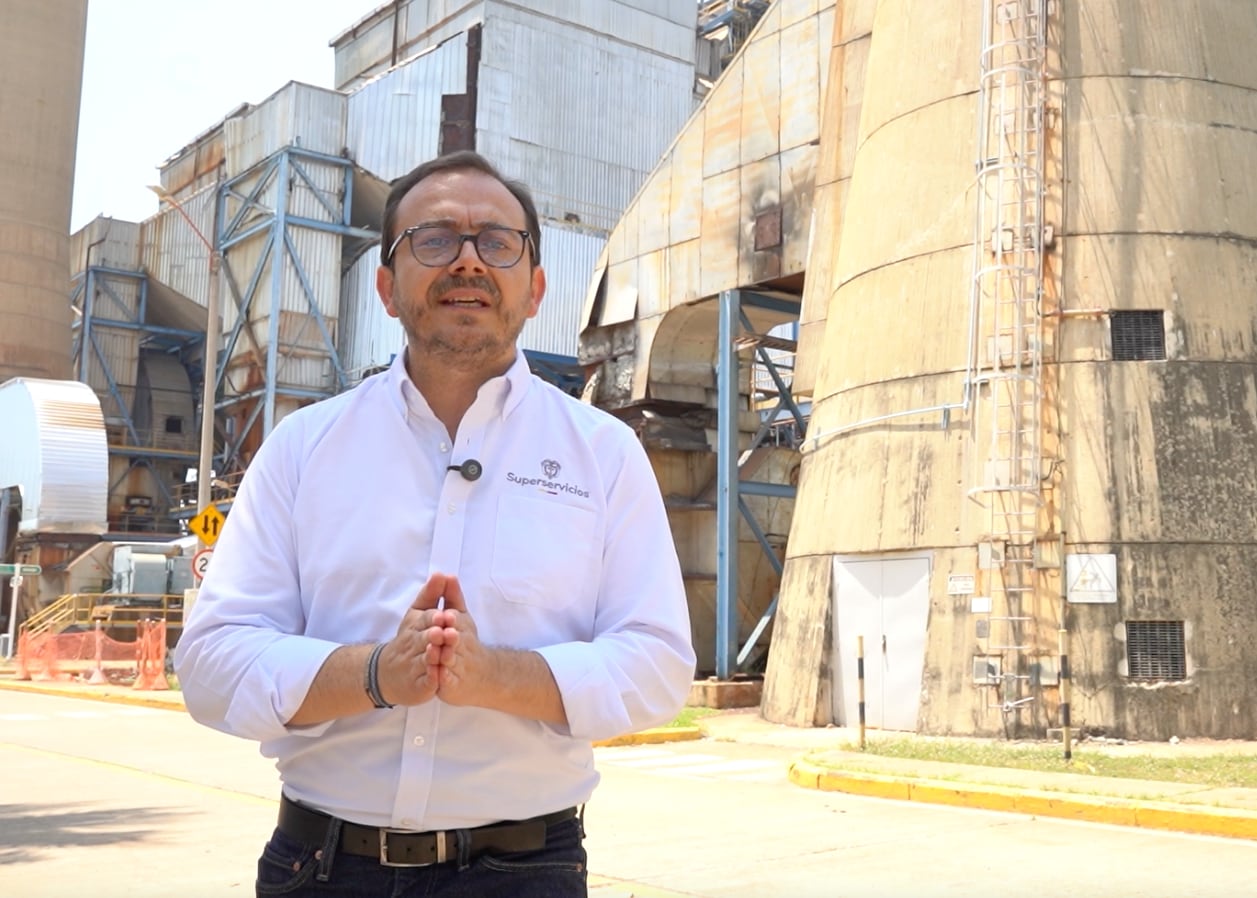 Termocartagena recibió la visita del superintendente de servicios públicos, Felipe Durán Carrón.