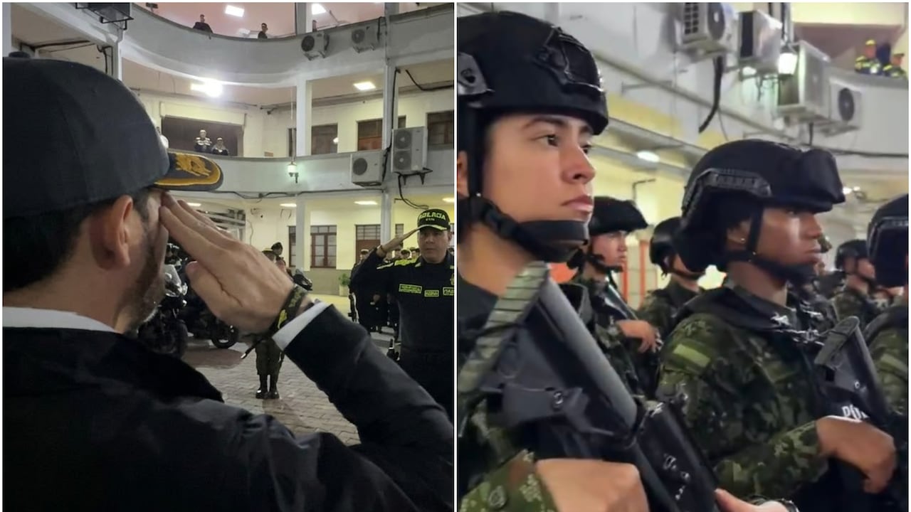 Abelardo De La Espriella dio discurso a los uniformados que participaron del operativo que ordenó en Medellín