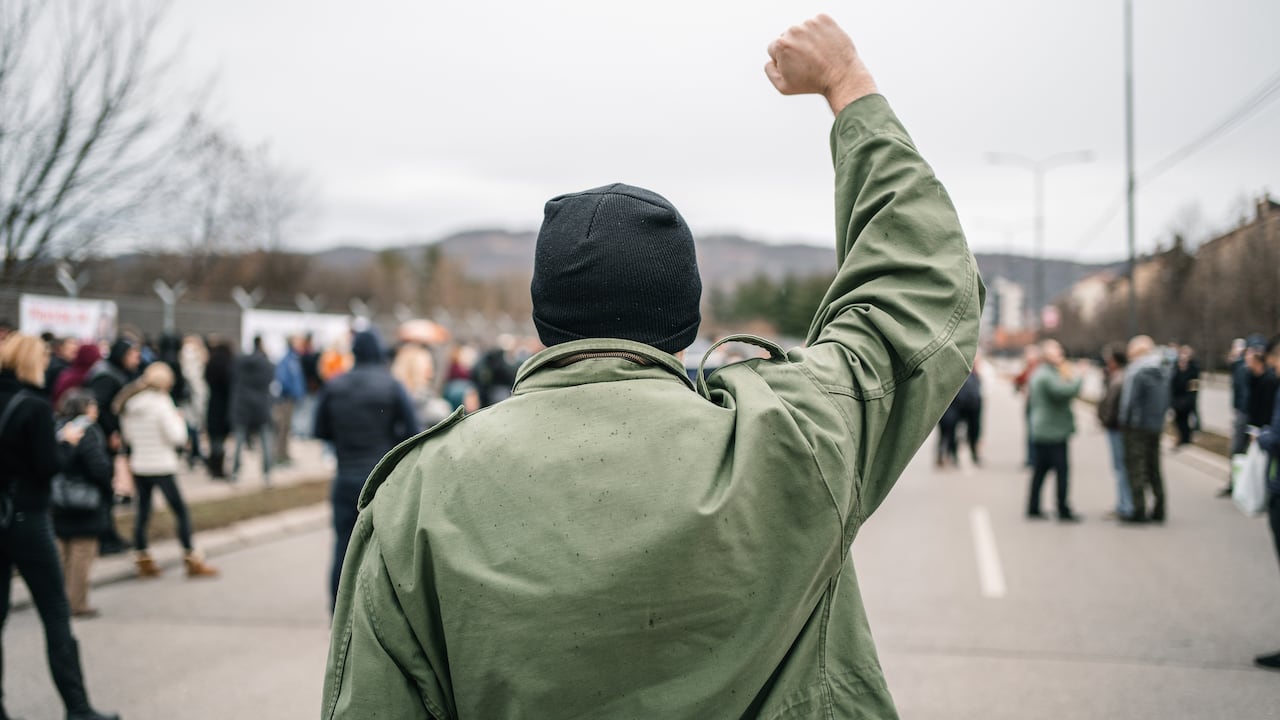Foto de referencia sobre manifestantes en Colombia