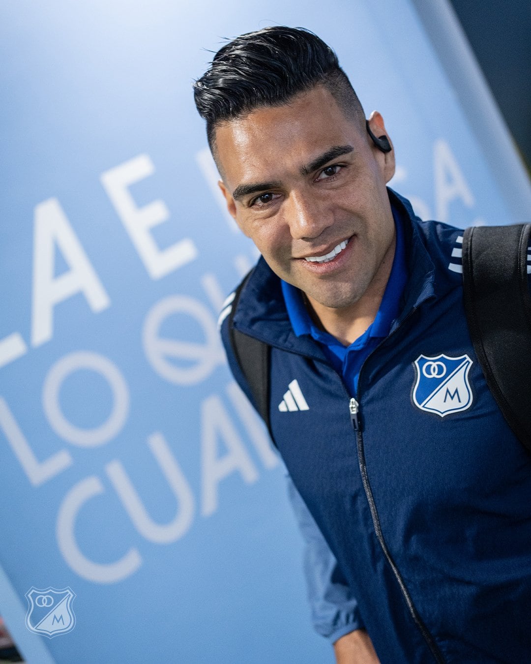Radamel Falcao García en su llegada al Estadio El Campín.