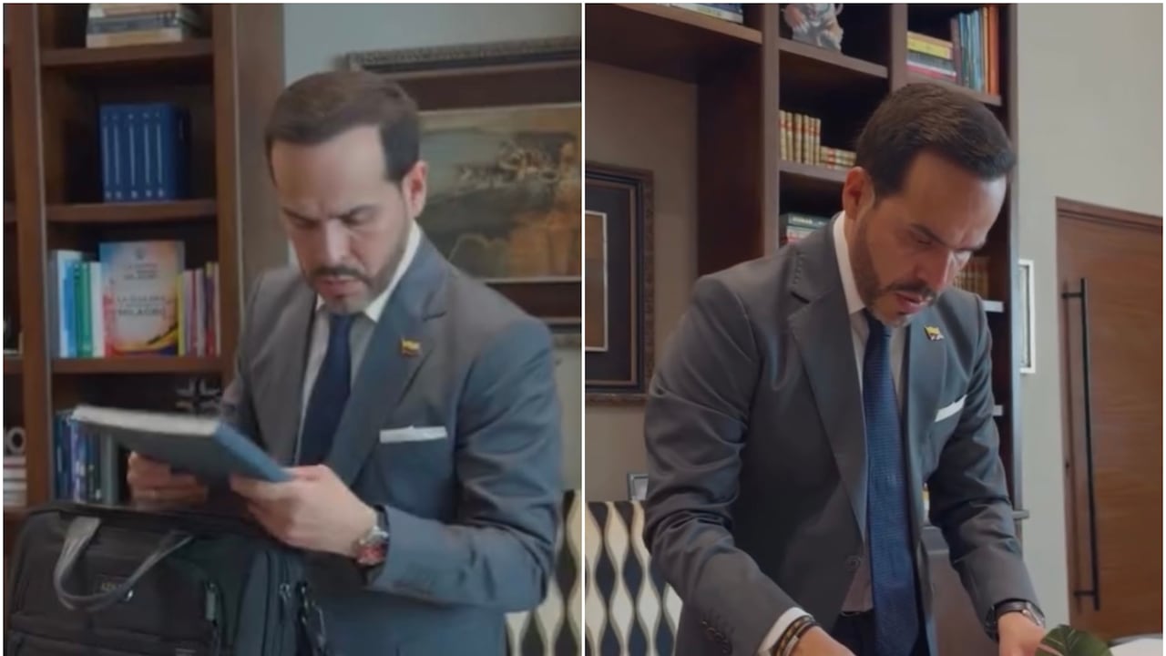 Abelardo De La Espriella en la sede de Gobierno de Barranquilla