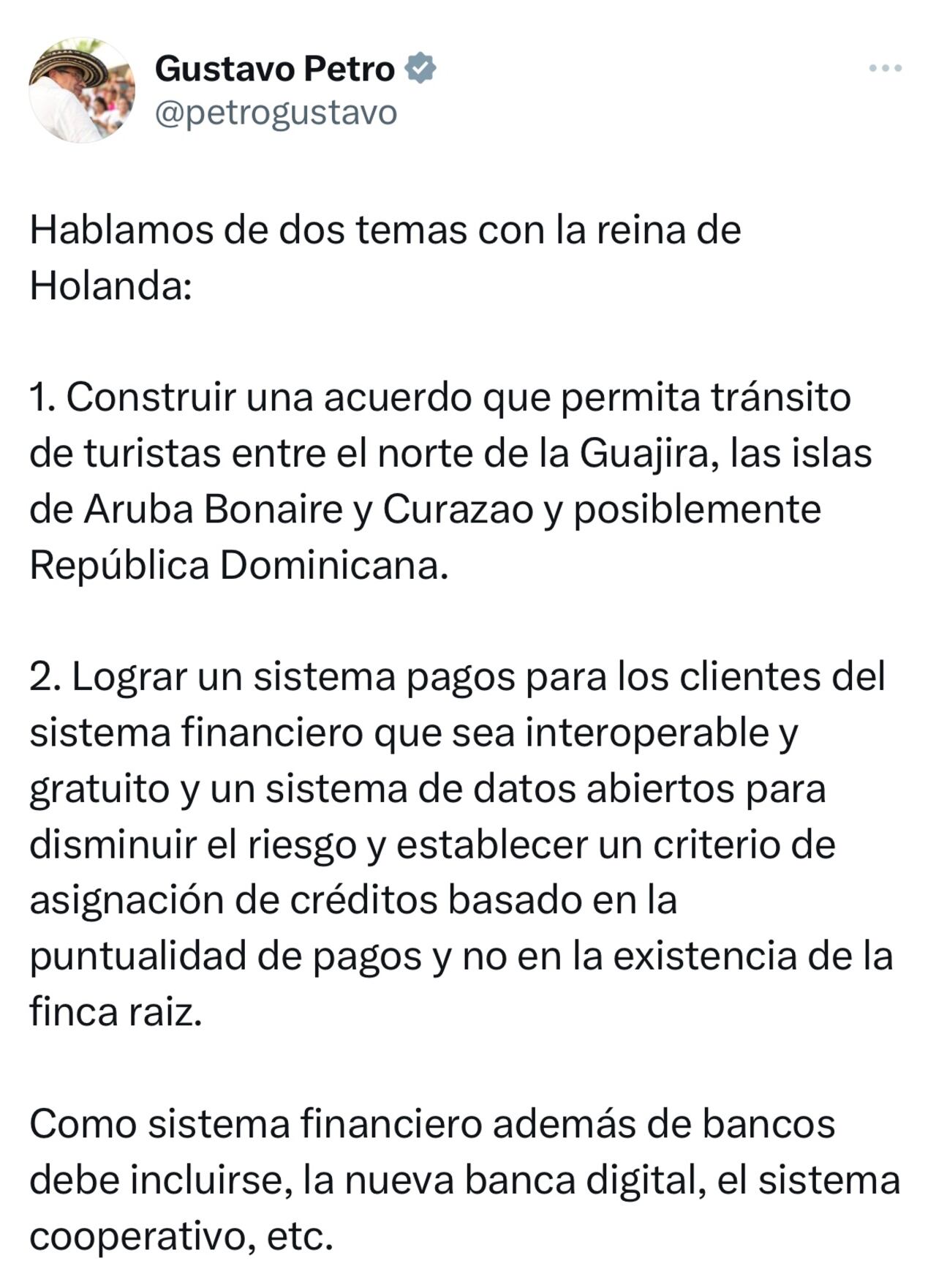 Mensaje presidente Petro