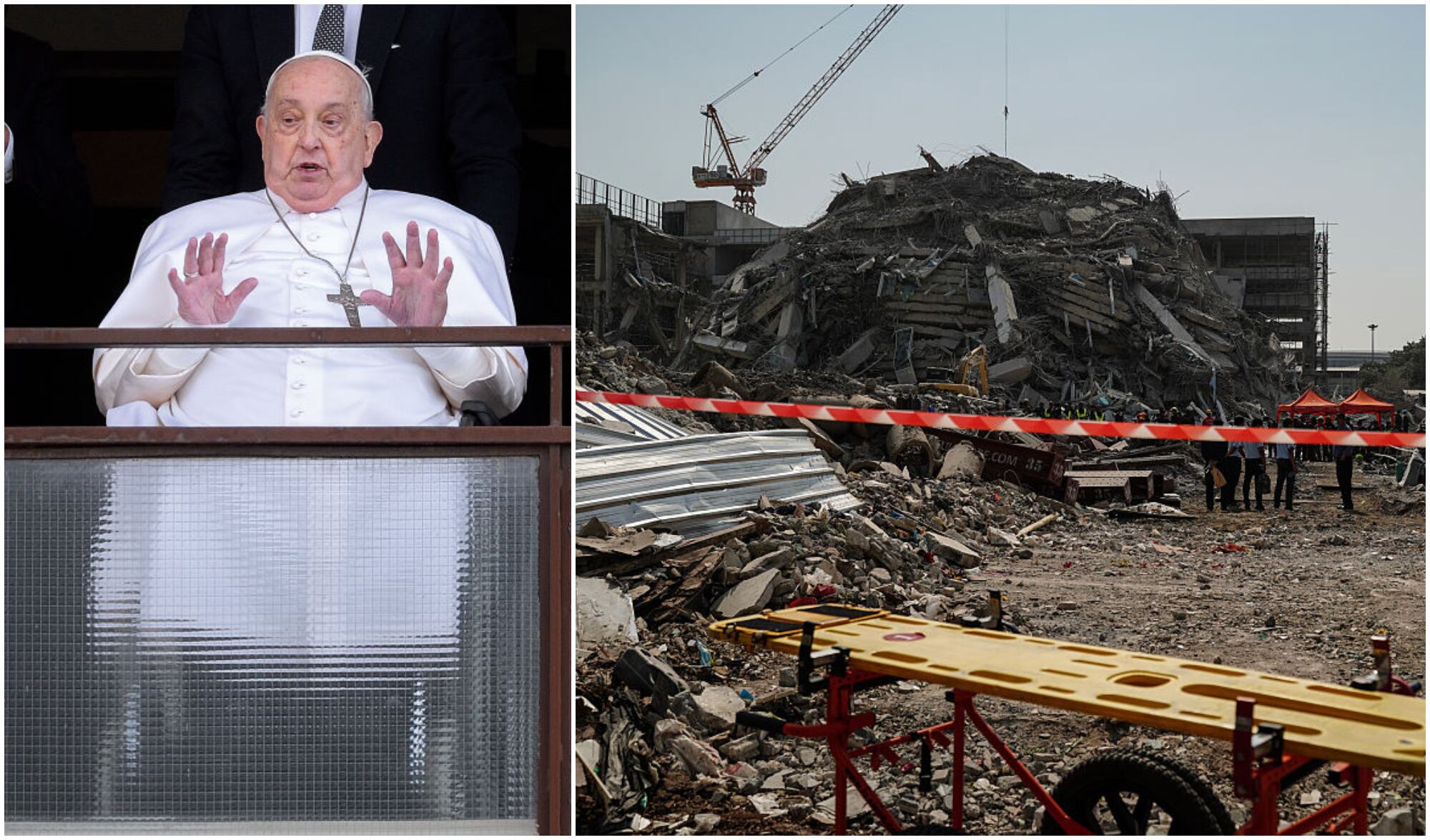 El papa ofrece sus plegarias por la gran cantidad de víctimas que dejó un devastador terremoto en Asia.