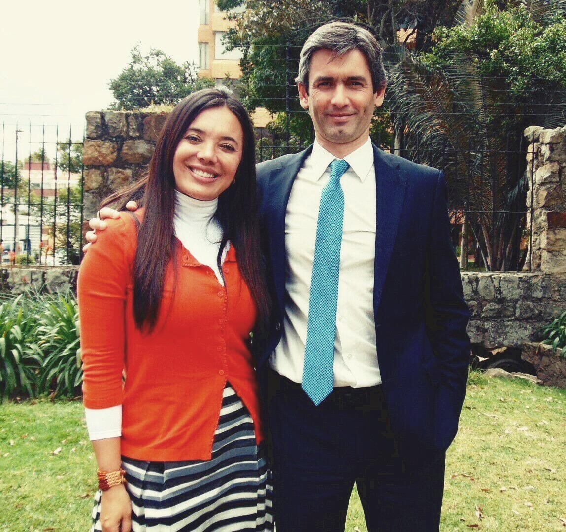 Luisa Jaramillo y Carlos Mitnik, presidente de Metlife