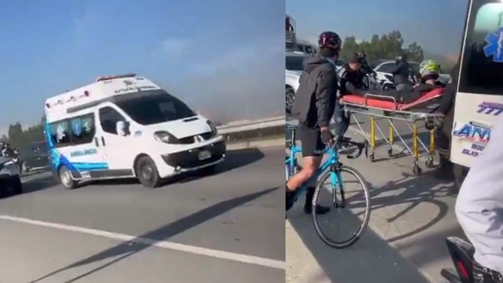 Con un ambulancia realizaron robo en la vía a La Mesa en Bogotá