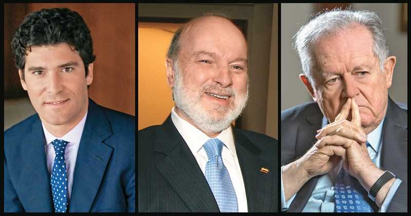 Alejandro Santodomingo (Caracol Televisión), Carlos Julio Ardila (RCN Televisión) y Luis Carlos Sarmiento (‘El Tiempo’).