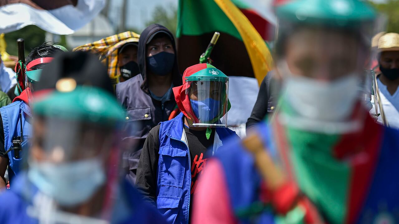 La minga Indigenas marcha