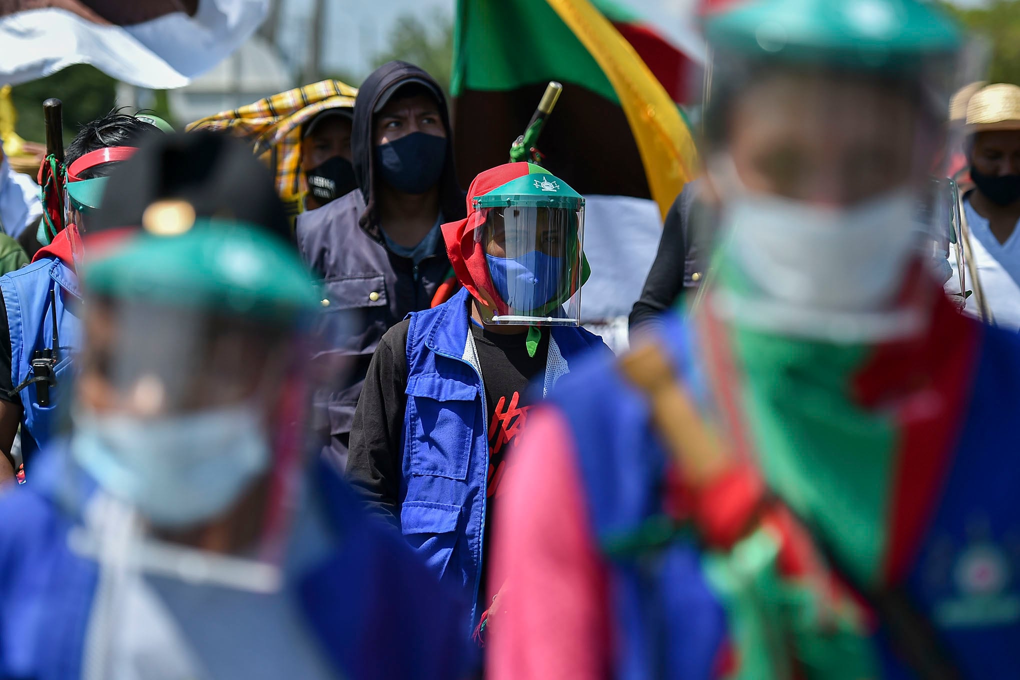 La minga Indigenas marcha