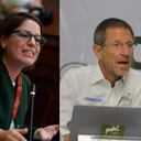 Juanita Goebertus y Emilio Archila