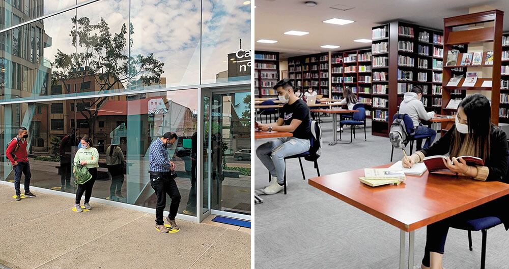 Las instituciones deben controlar cuántas personas hay en sus sedes. Siempre y cuando no excedan el aforo máximo, pueden habilitar servicios como bibliotecas y salas de cómputo.