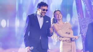 Greeicy Rendón y Andrés Cepeda en La Voz Kids