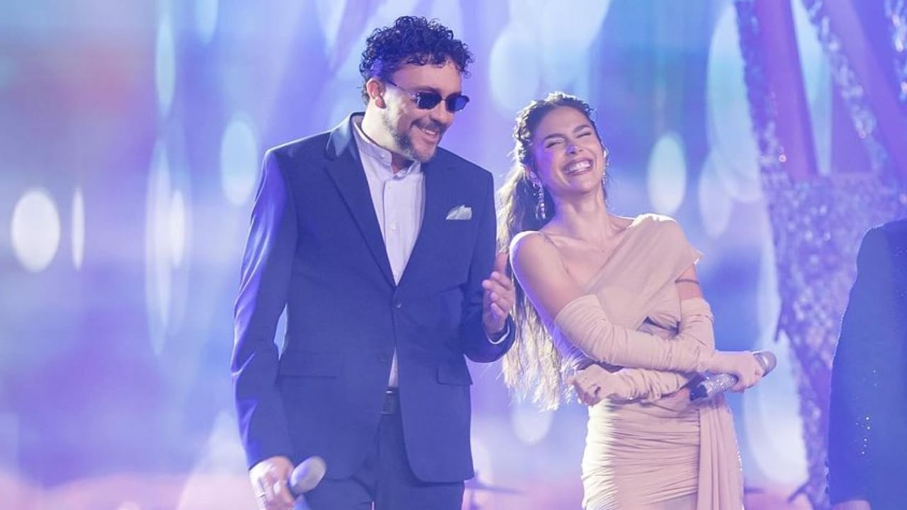 Greeicy Rendón y Andrés Cepeda en La Voz Kids