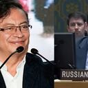 Gustavo Petro y Dmitry Polyanskiy