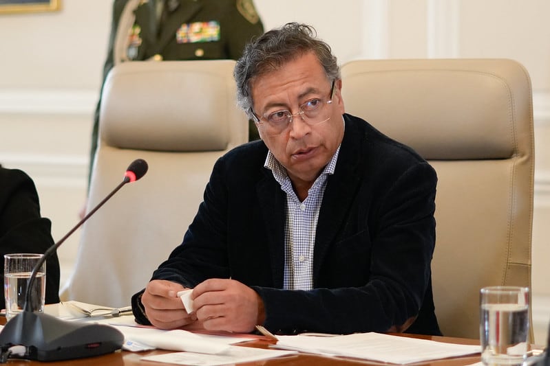 Presidente Gustavo Petro en el consejo de ministros