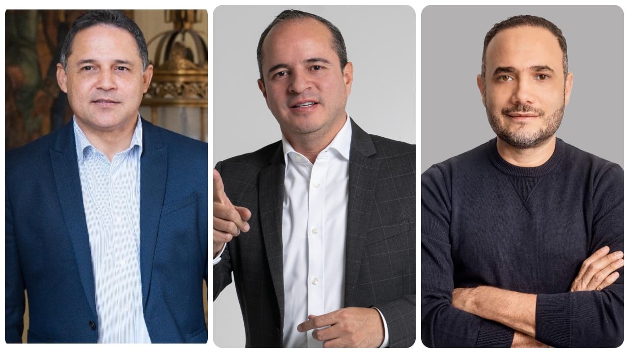 Honorio Henríquez, Juan Espinal y Alfredo Deluque.