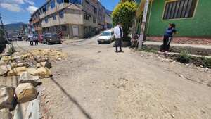 Obras de alcantarillado abandonadas en Bogotá