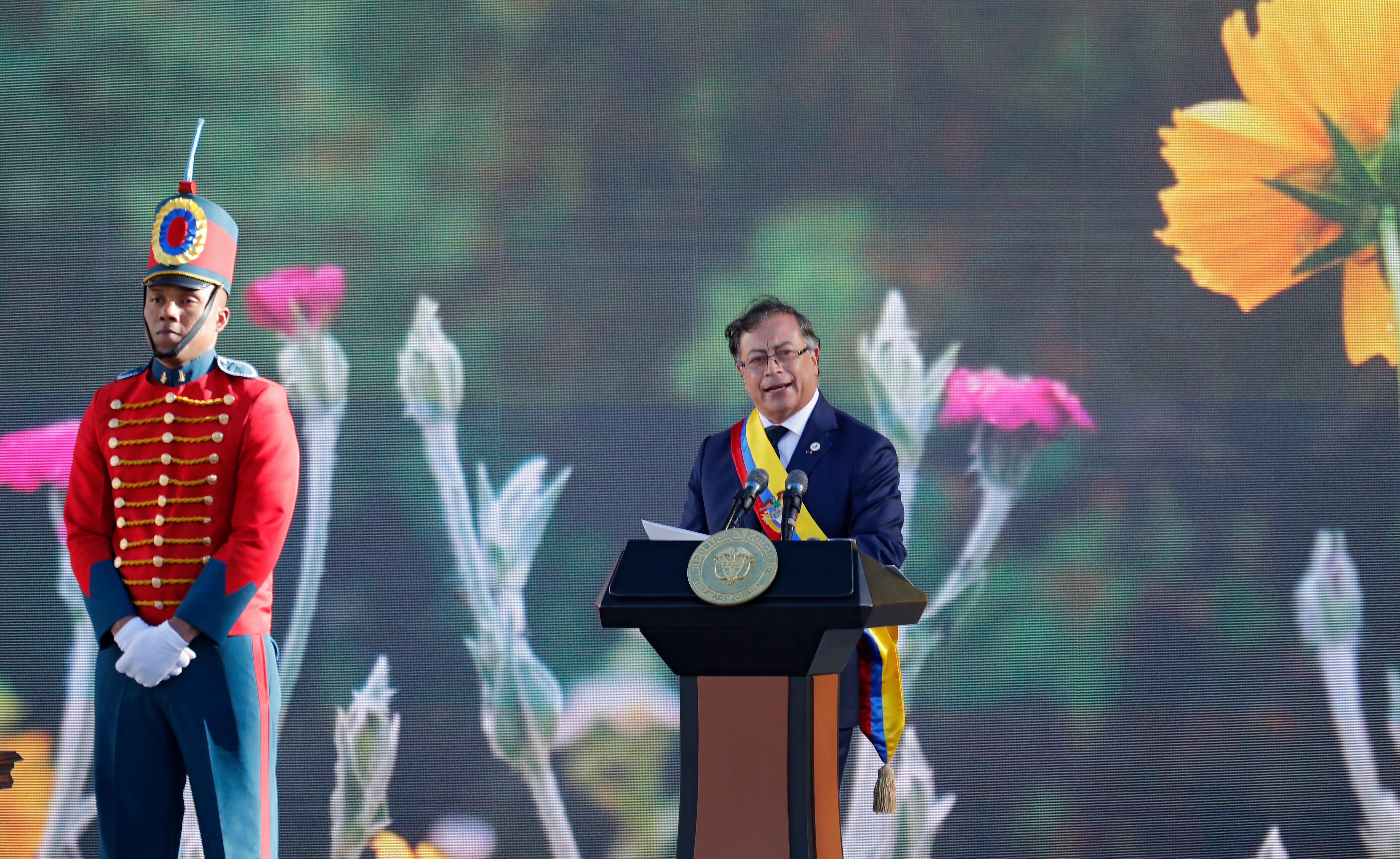Discurso en la posesión Gustavo Petro presidente de Colombia 2022 / 2026
Bogota Plaza de Bolívar agosto7 del 2022
Foto Guillermo Torres Reina / Semana